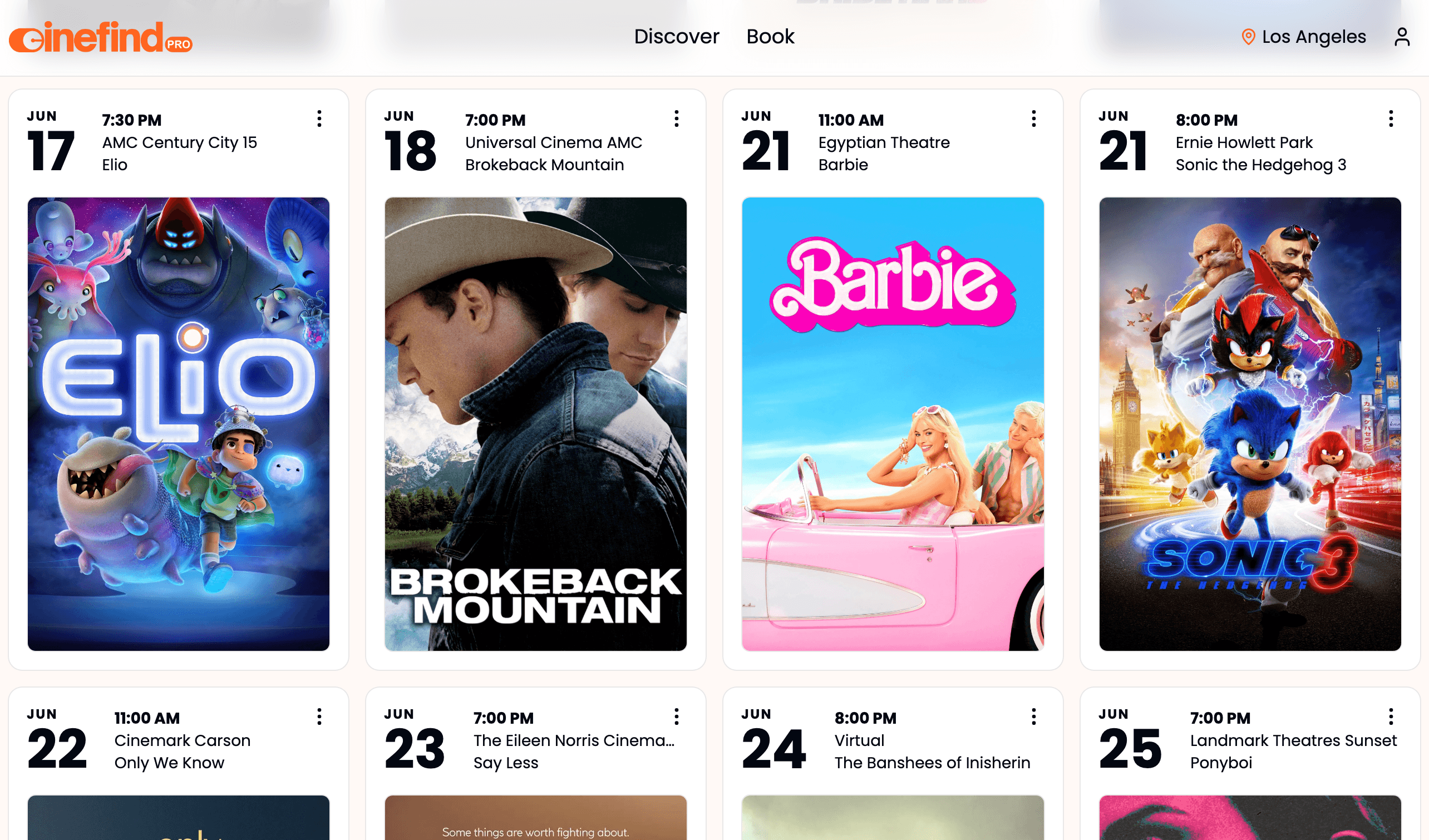 Cinefind, Web App